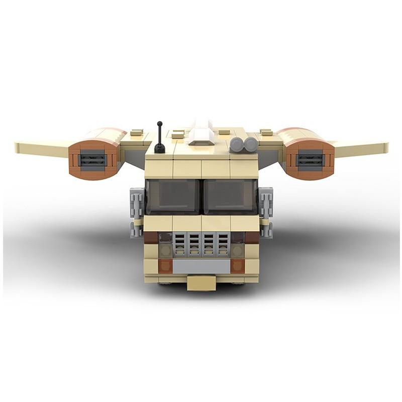 MOC Wing Car Building Block Space Game Eagle-5 Fighting Rocket Flying Vehicle  Bricks Assemble Modular Technology DIY Toys Gifts