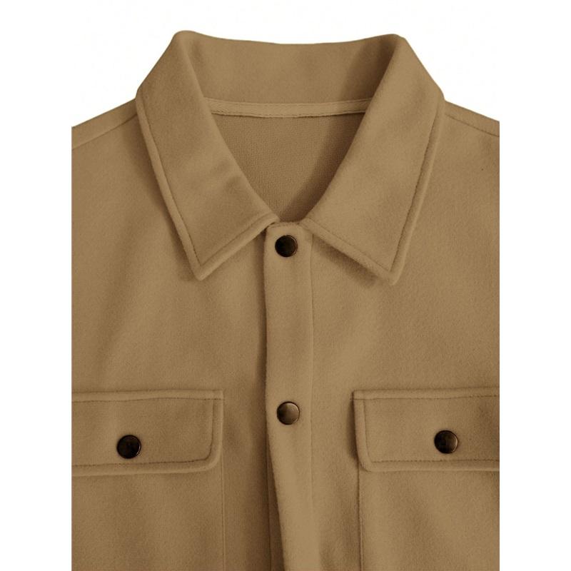 European And American Autumn And Winter Lapel Woolen Men's Jacket Casual Sports Business Jacket