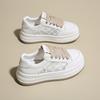 Mode CRLAYDK Klassische Damen-Sneaker Lässige Skateboard-Laufschuhe Plateau Damen Mesh Schnürung Weiß Höhenerhöhung Tennis