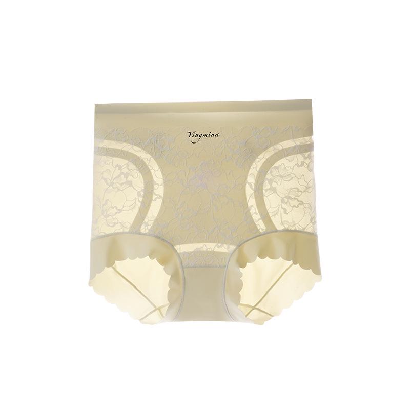 2025 Summer Tummy Control Lace High-Waist Women's Panties: Comfortable Fashion Triangle