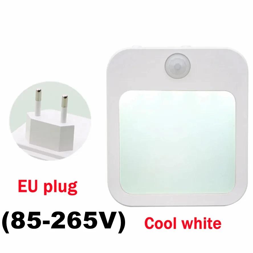 

Датчик движения, регулируемая яркость светодиодных ночников, ЕС/США, вилка, светильник для шкафа, детская прикроватная тумбочка, спальня, коридор, беспроводной ночник, освещение AC85-265V