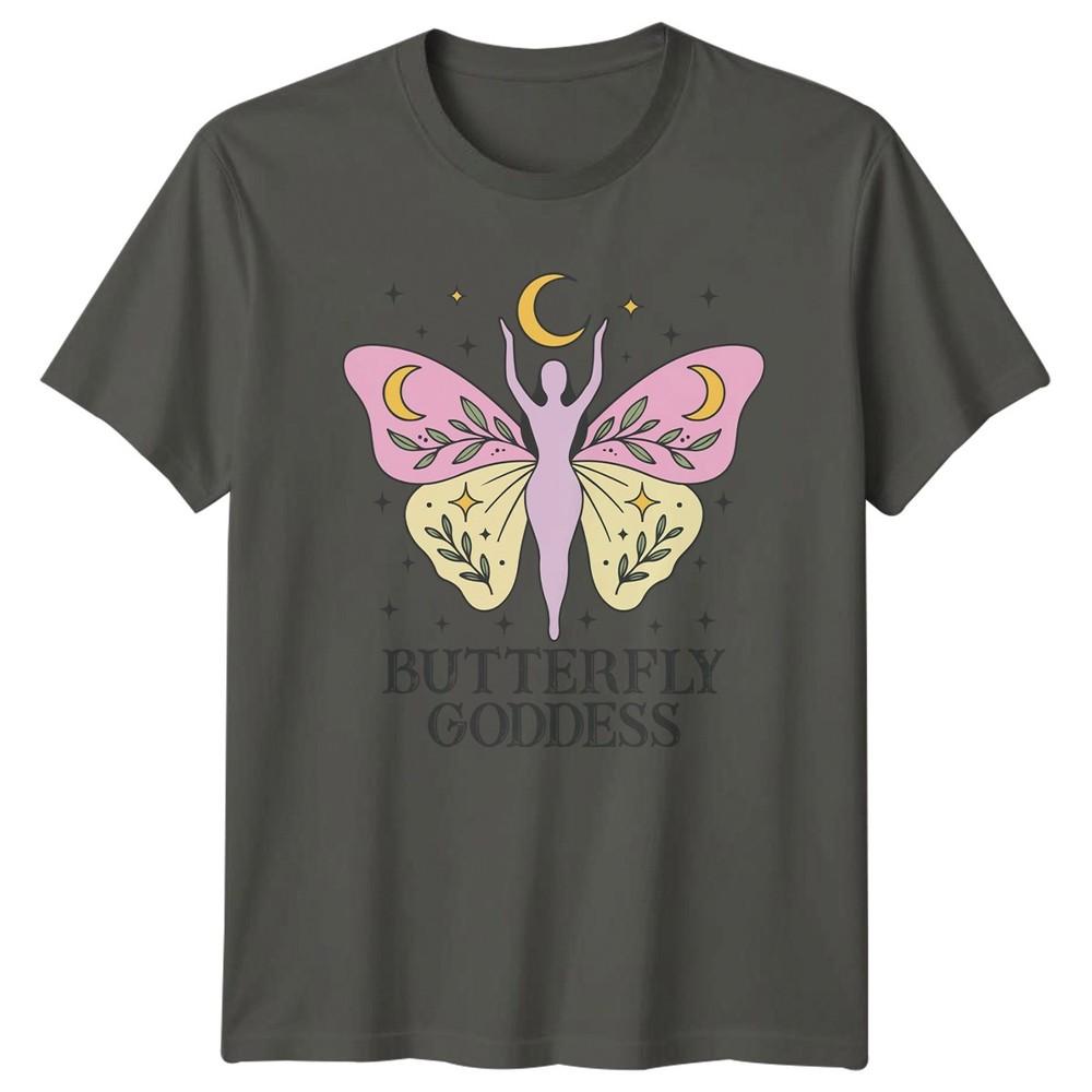 Butterfly Goddess Unisexs TShirt Celestial Bohemian Birthday Gift For Her S
