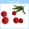 Plush Flocked Artificial Flower Globe For Wedding And Photography Scene Enhancement