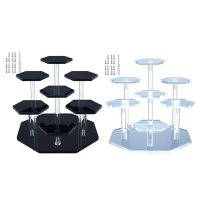 Cupcake Stand Removable Jewelry Display Risers Set for Mini Figurines Jewelry
