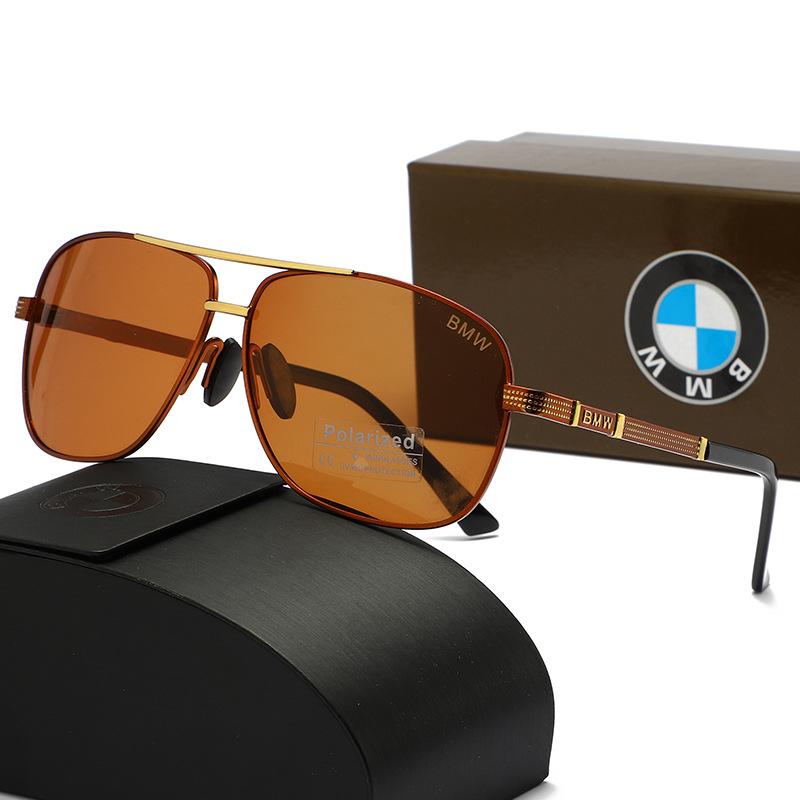 2026New BMW Polarized Sunglasses Fashion Trendy Large Frame Outdoor Color Changing Sports Sunscreen Sunglasses for Men and Women