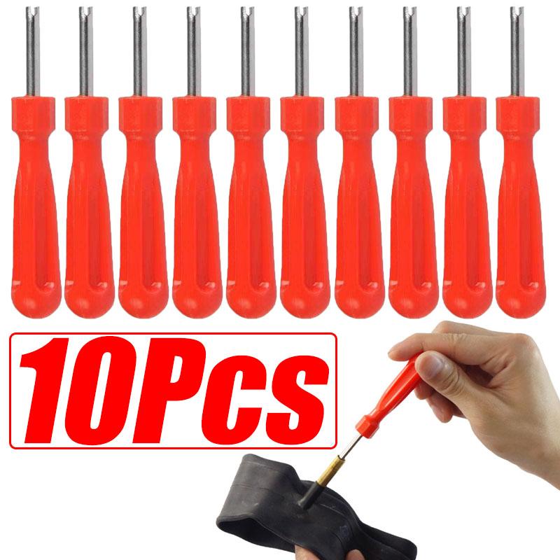 10/1 szt. Narzędzia do usuwania rdzenia zaworu opony Klucz do rdzenia zaworu opony Klucz do naprawy opon Śrubokręt do rdzenia zaworu opony do samochodu, roweru, narzędzi samochodowych