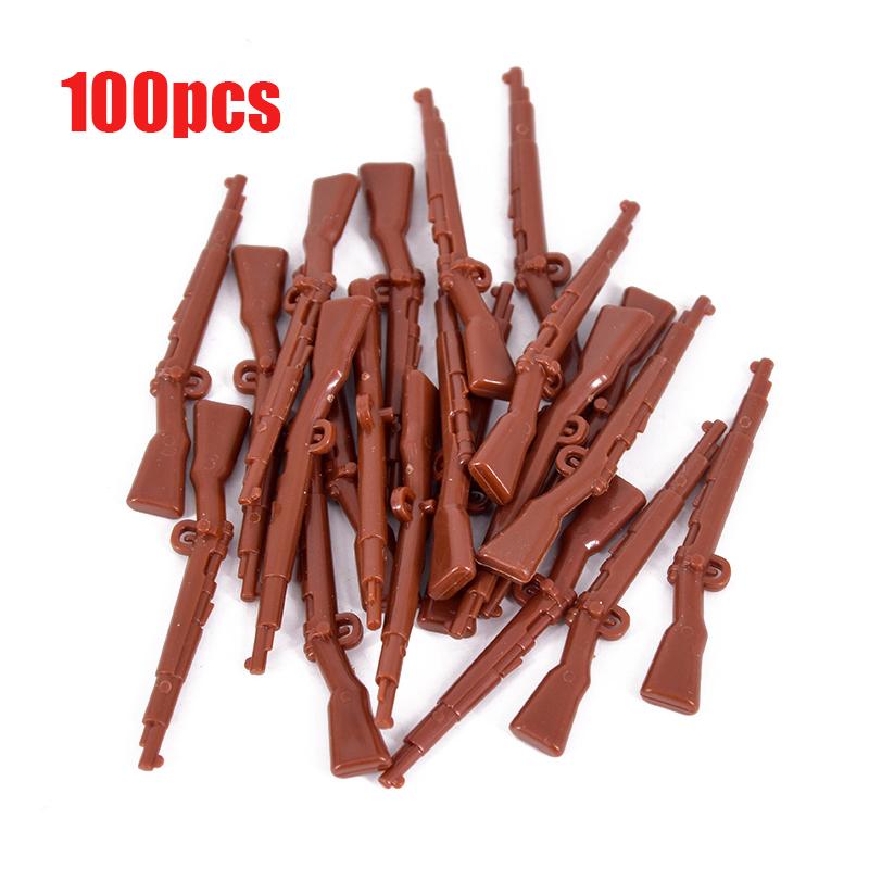 100PCS World War II Military Mini Figures Set - WW2 Eight Nations Soldiers Building Blocks - DIY Army Battle Scene Educational Toys