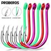 Luminous Tube-Shank Chinu Barbed Sea Fishing Hook with Ring - Offset Triangle Point for Big Game and Rock Fishing