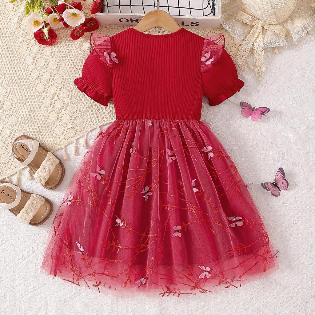 2025 Girls' Summer Princess Tulle Dress: Trendy Children's Fashion