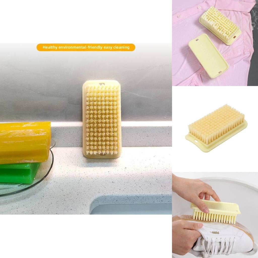 Multipurpose Plastic Laundry Brush For Clothes Shoes Cleaning With Soft Bristles