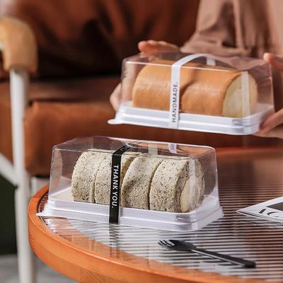 Transparentes Verpackungsset für Biskuitrolle