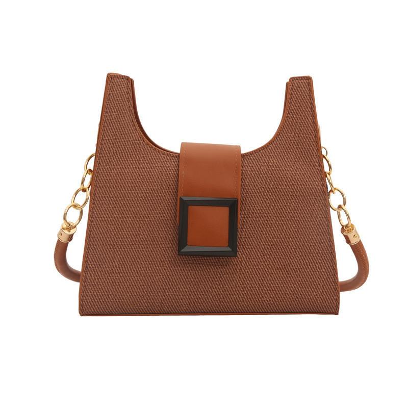 Elegant Urban Chic Small Pu Shoulder Bag For Women 2024 Summer Fashion