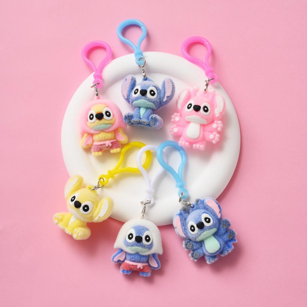 Cartoon Character Plush Stitch Pendant Doll Keychain Blind Bag Toy Gift Pendant Trendy Blind Box Toy