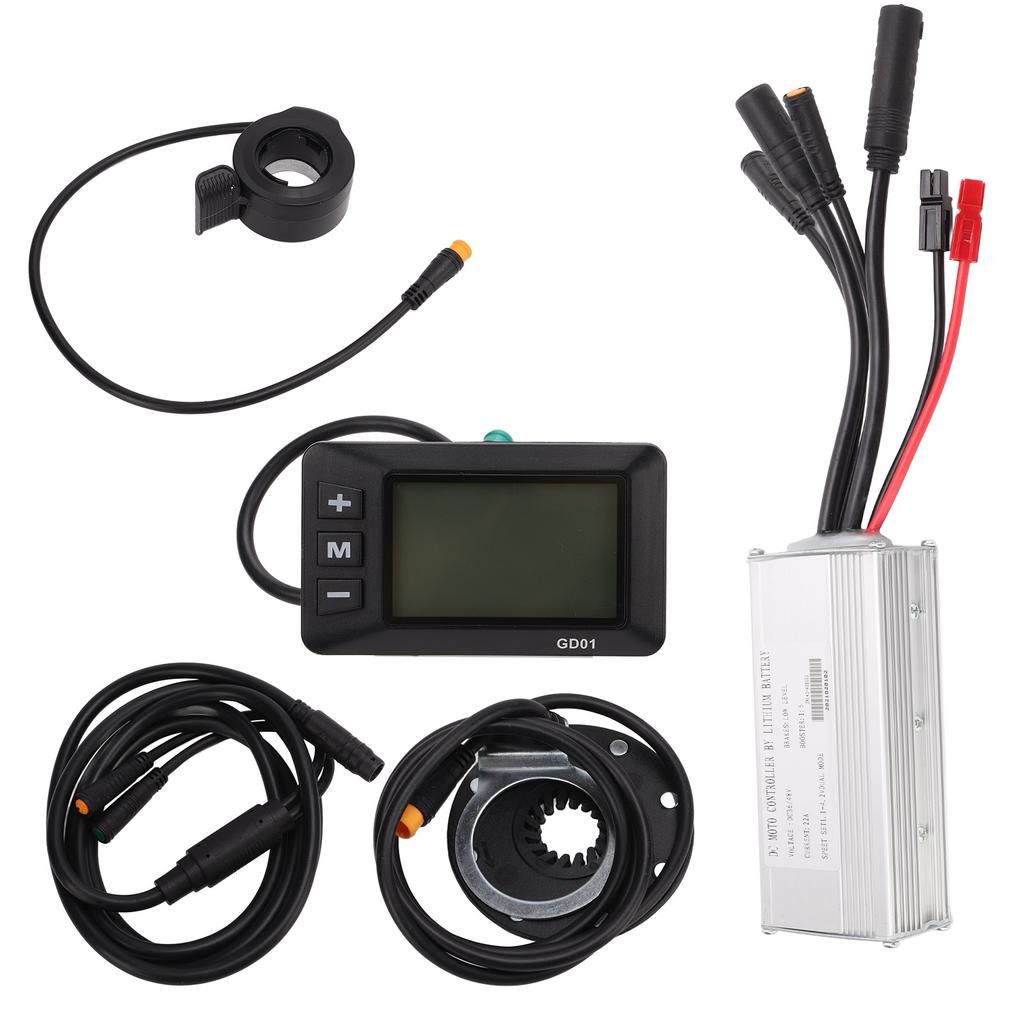 Electric Modification Kit Aluminum Alloy Waterproof Electric Bike Motor Controller with GD01 Panel for Electric Vehicle