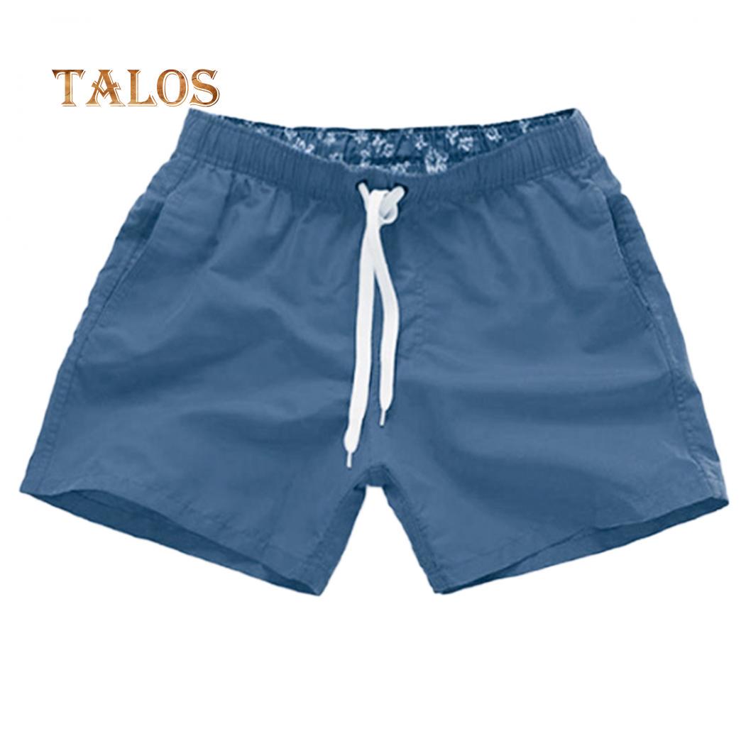 

Мужские летние пляжные шорты со шнурком L темно-синий