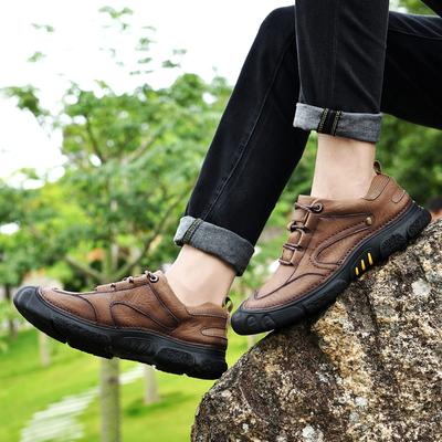 Heren wandelschoenen Minimalistisch en comfortabel ontwerp met platte zool Dagelijks kantoor outdoor vrije tijd reizen Hoge kwaliteit bruine schoenen