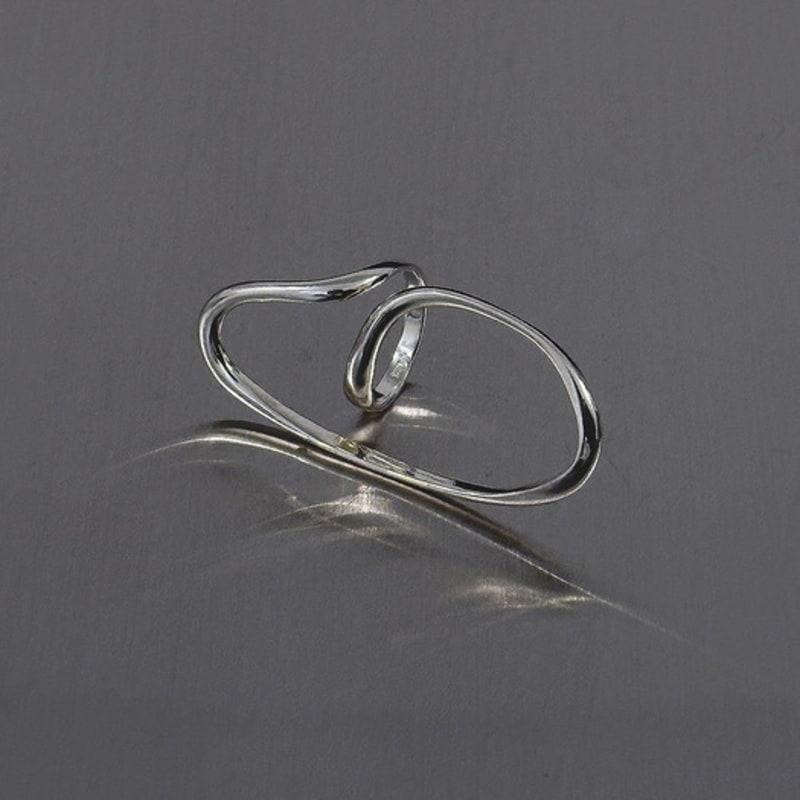 Mosxe [925silver] Line Art Ring