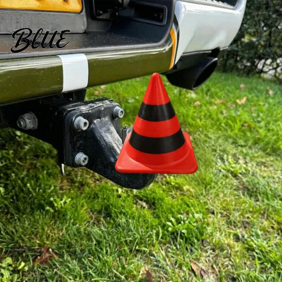 Off Road Vehicle Accessories Traffic Cone Trailer Hitch Cover Funny Cone-Shaped Towing Ball Cap Universal Cap UV-Resistant Protective Cover