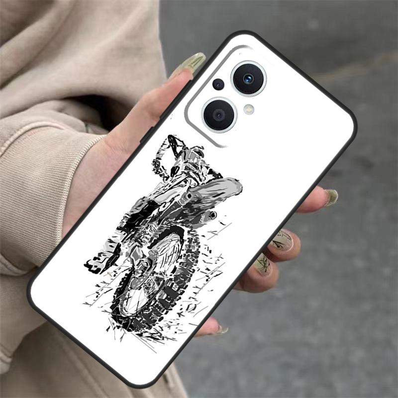 Freestyle Motocross Sport Case For OPPO Reno 14F 13F 12F 11F 10 12 13 14 Pro 7 8 Lite OPPO Find X5 X6 X8 X9 Pro Cover