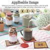 Mini Rug Table Coasters Persian Carpet Style Drink Holders Oriental Vintage Bohemian Drink Mats Miniature Elegant Bar Coaster for Office Home