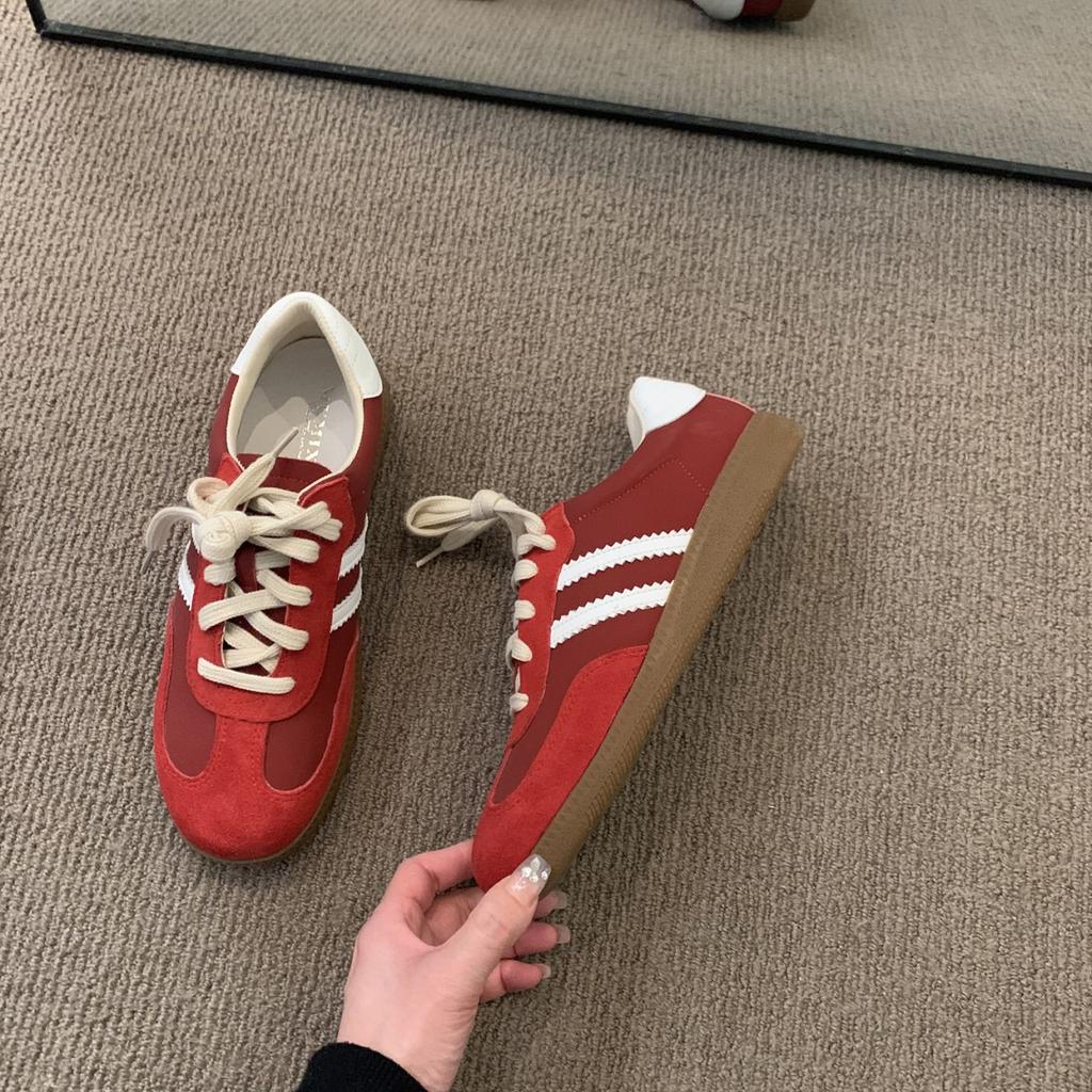 Casual versatile skirt lightweight thick-soled little white women's shoes new simple autumn retro shoes