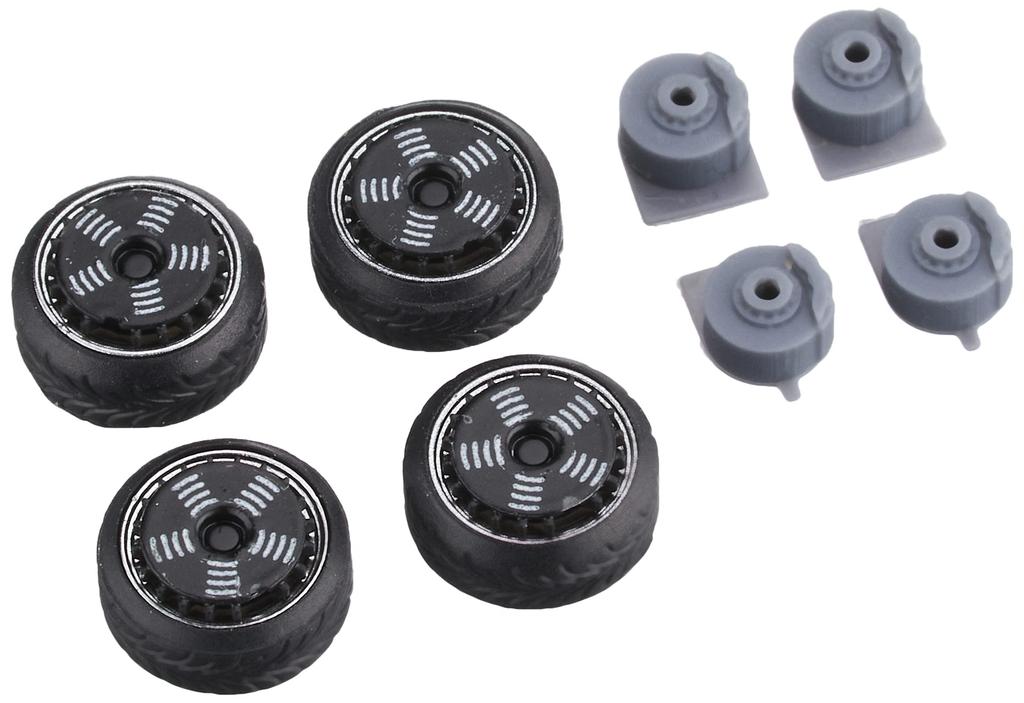 D Model Wheels Classic Racer Black DW006E 1/64 No.6