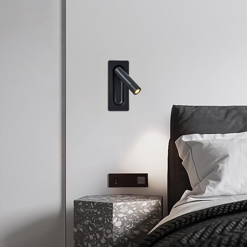 OEING BA8004 American Style Embedded Bedside Reading Wall Lamp