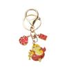 Wealth Snake Year Keychain Chinese Style Cartoon Snake Pendant New Year Key Ring  Year of Chinese