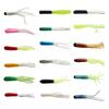Lot de 100 leurres de pêche réalistes en silicone, tubes, 18 couleurs, durables, appâts flottants pour diverses conditions d'eau
