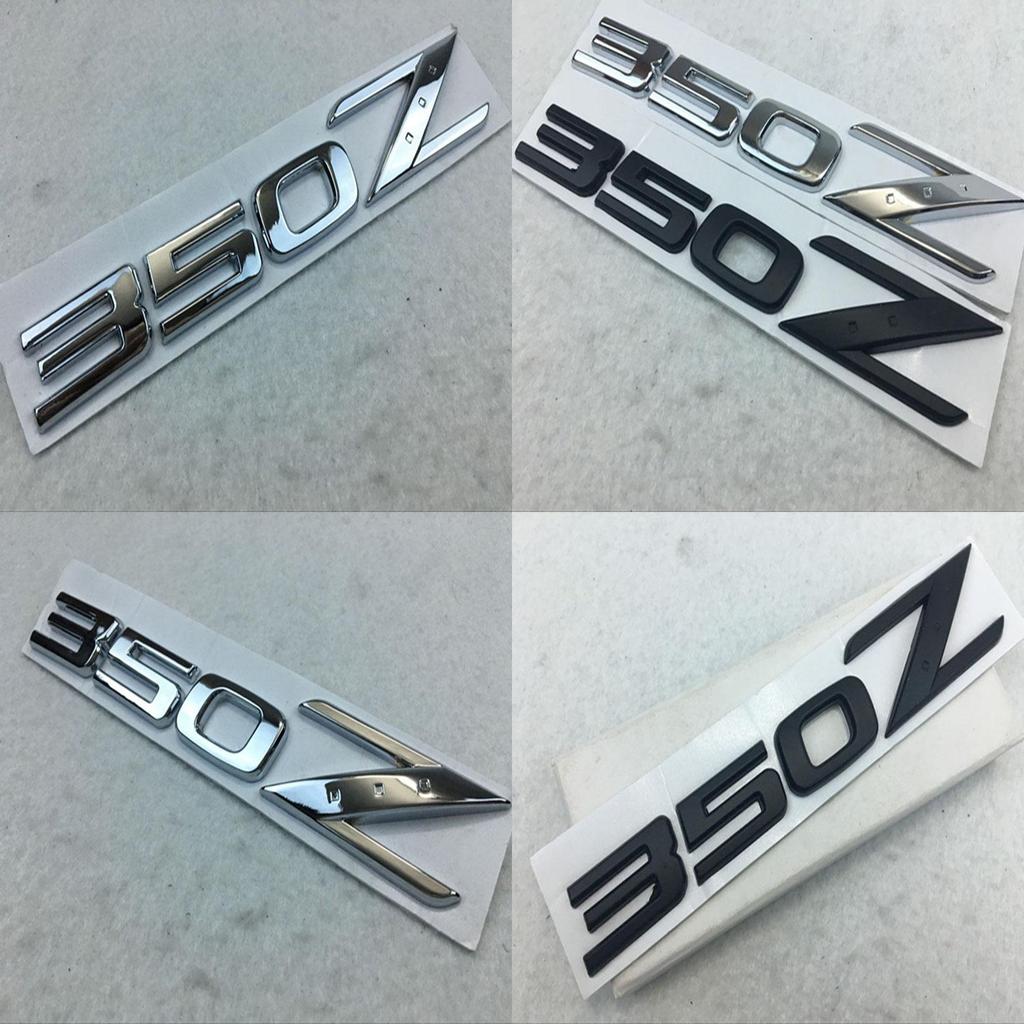 Neues Mattes Marken-Schwarz 350z Emblem Ersetzt OEM 350 Z Heckklappen-Emblem Kofferraum