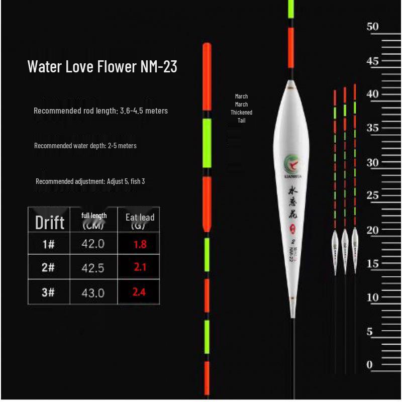 Thickened Tail High Sensitivity Black Fishing Float for Carp and Crucian with High Buoyancy