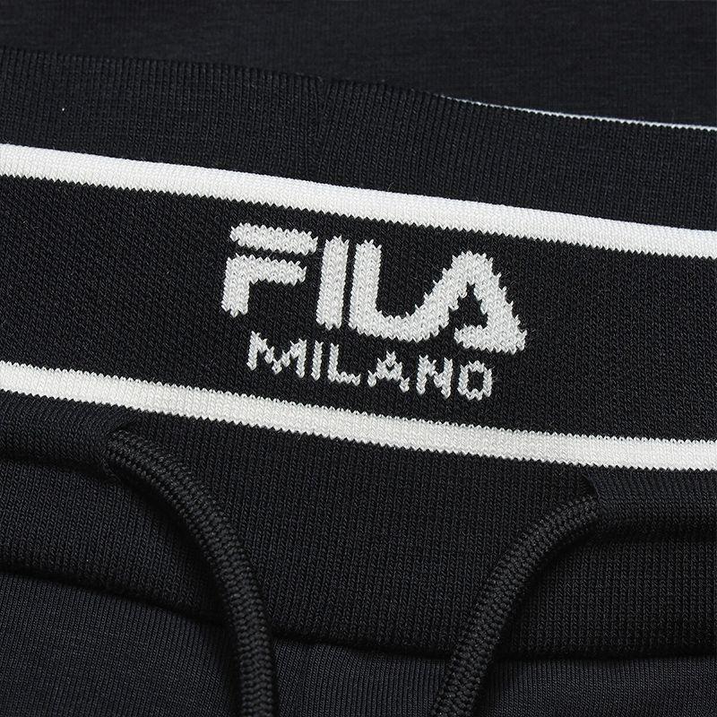 Fila Milano Series Fashionable Personalized Trendy Classic Retro Sports Versatile Comfortable Wide-Leg Knitted Casual Pants F11W615606FBK
