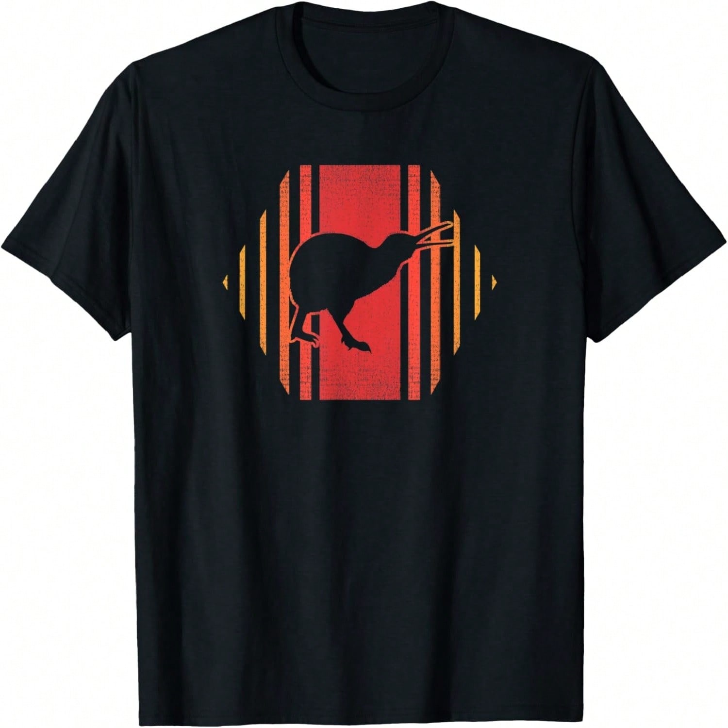 Kiwi Print With Landscape - Cute Kiwi Bird T-Shirt S разноцветный