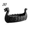 Resin Entryway Key Tray Dragon Boat Storage Case, Decorative Space Saving Desktop Jewelry Bowl Organizer, Matte Finish Sculpture for Home Office