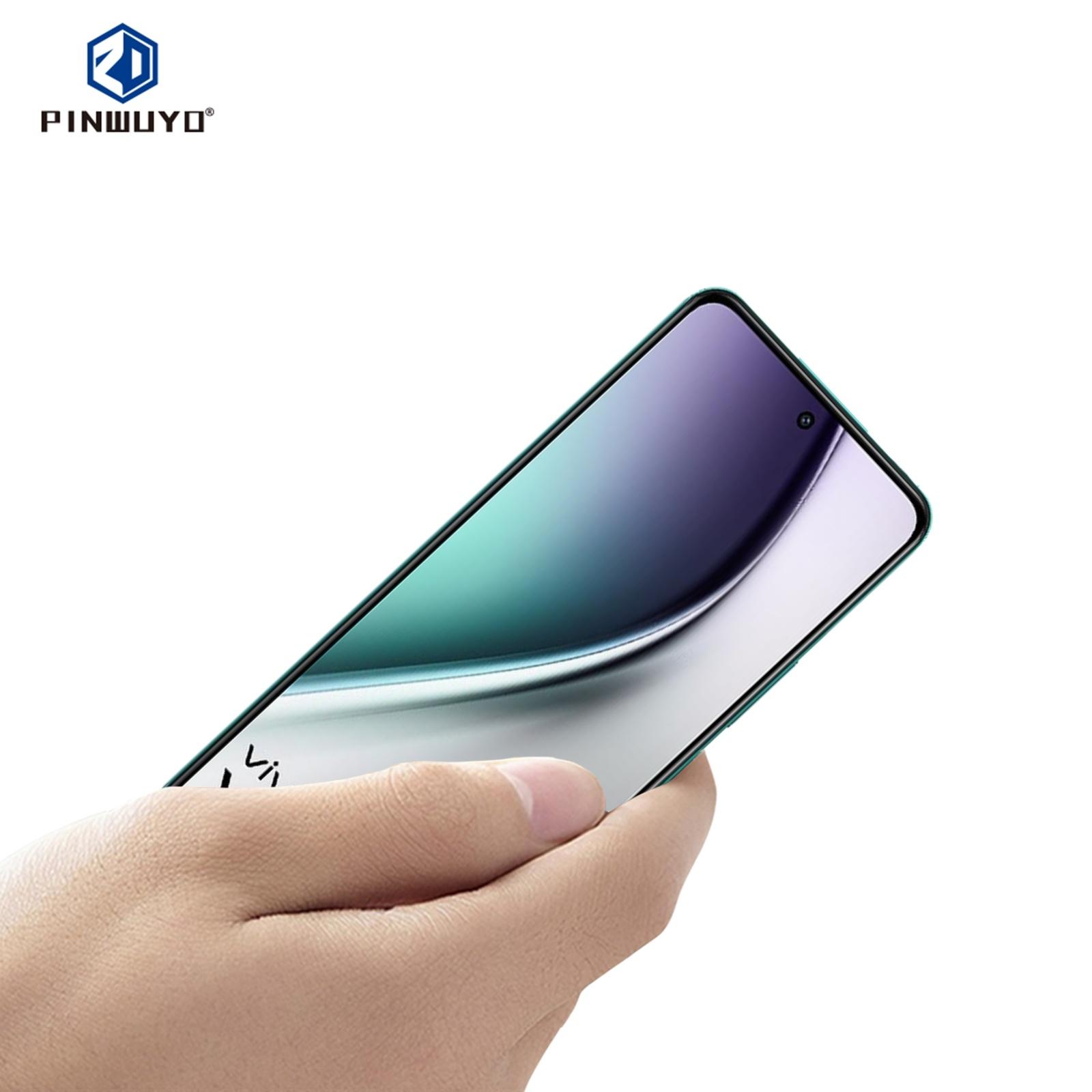 

For vivo Y300 Pro 5G Tempered Glass Film PINWUYO Explosion-proof 9H 3D Full Screen Protector Black
