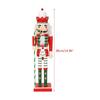Wooden Soldier Figurine Standing King Nutcrackers 14.96inch Christmas Decors