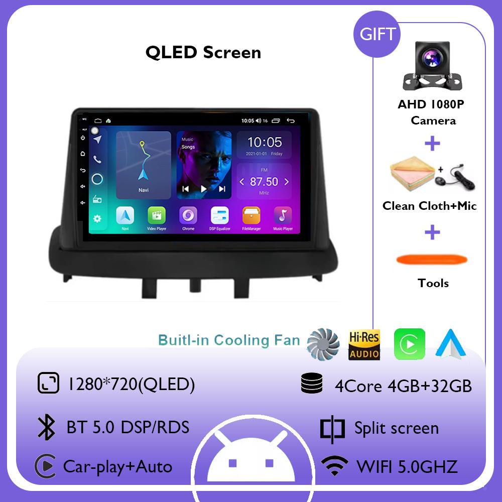 

Для Renault Megane 3 Fluence Samsung SM3 2008 - 2014 9 Android 14 Carplay автомобильный радиоприемник навигация GPS мультимедийный плеер wifi+4G BT