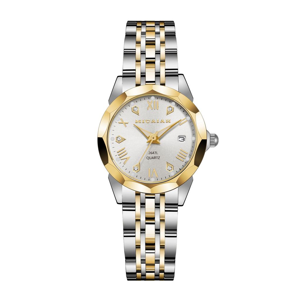 

Mens Mechanical Watch With Dual Calendar And Water Resistance For Business Professionals Silver Gold
