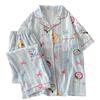 Summer Cure Cartoon Mikko Short-Sleeved Pajamas Women'S Loungewear Cloud Cotton Suit