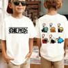 One Piece Anime T-Shirt für Herren mit Aufdruck von Roronoa Zoro, Jungen, Kindern, Harajuku, Kurzarm, Luffy-T-Shirt, Bekleidung