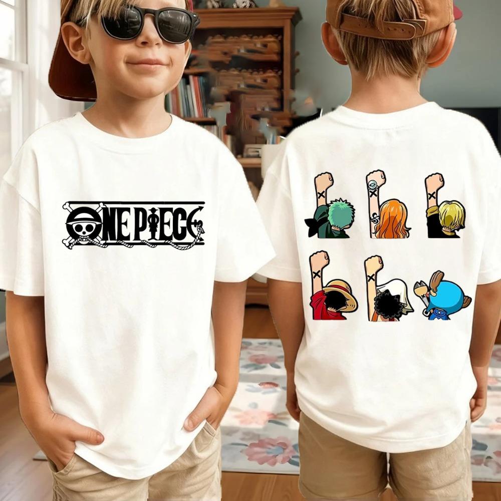 One Piece Anime T-Shirt für Herren mit Aufdruck von Roronoa Zoro, Jungen, Kindern, Harajuku, Kurzarm, Luffy-T-Shirt, Bekleidung