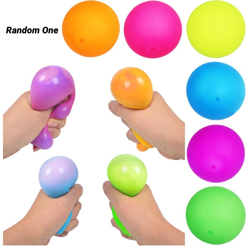 Flour Random 1ps Ball Color Mochi Squishy Toy Squeeze Stress Relief Antistress
