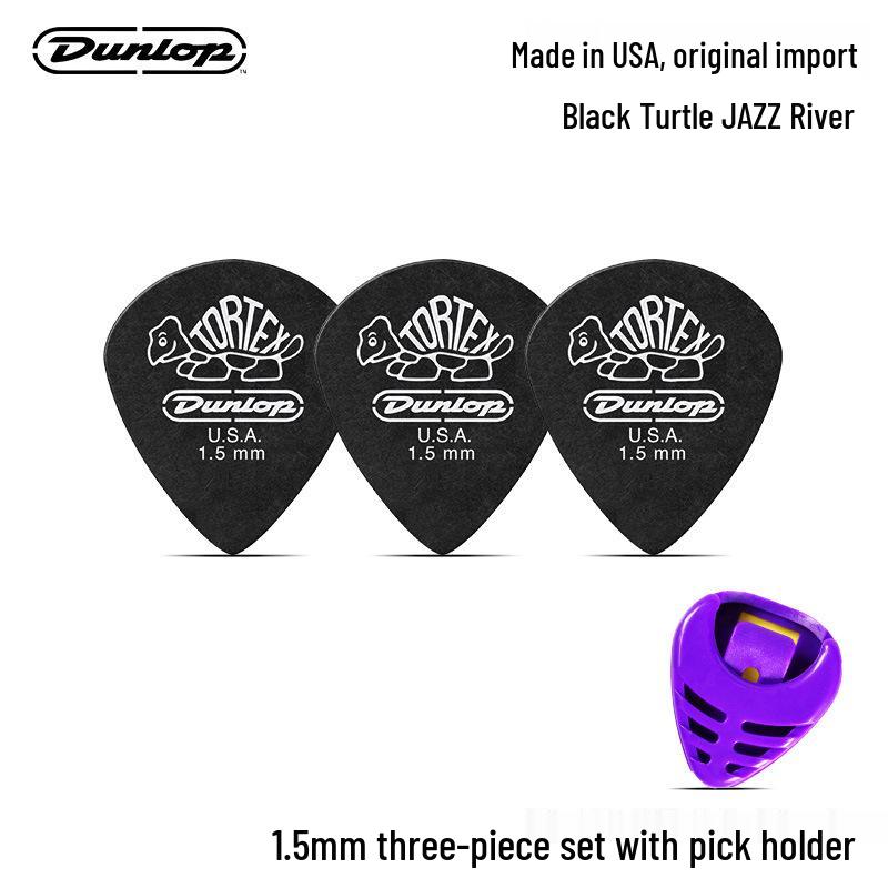 Six-Pack Dunlop Jazz3 Small Frosted Turtle Wood Guitar Picks