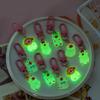 5Pcs/set Glow In The Dark Capybara Keychain for Key Organization and Bag Decoration Hanging Ornament Keyring Decors