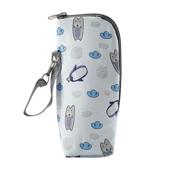 

Baby Bottle Insulation Bag Portable Feeding Bottle Warmer Thermal Infant Bottle Carrying Pouch with Strap F