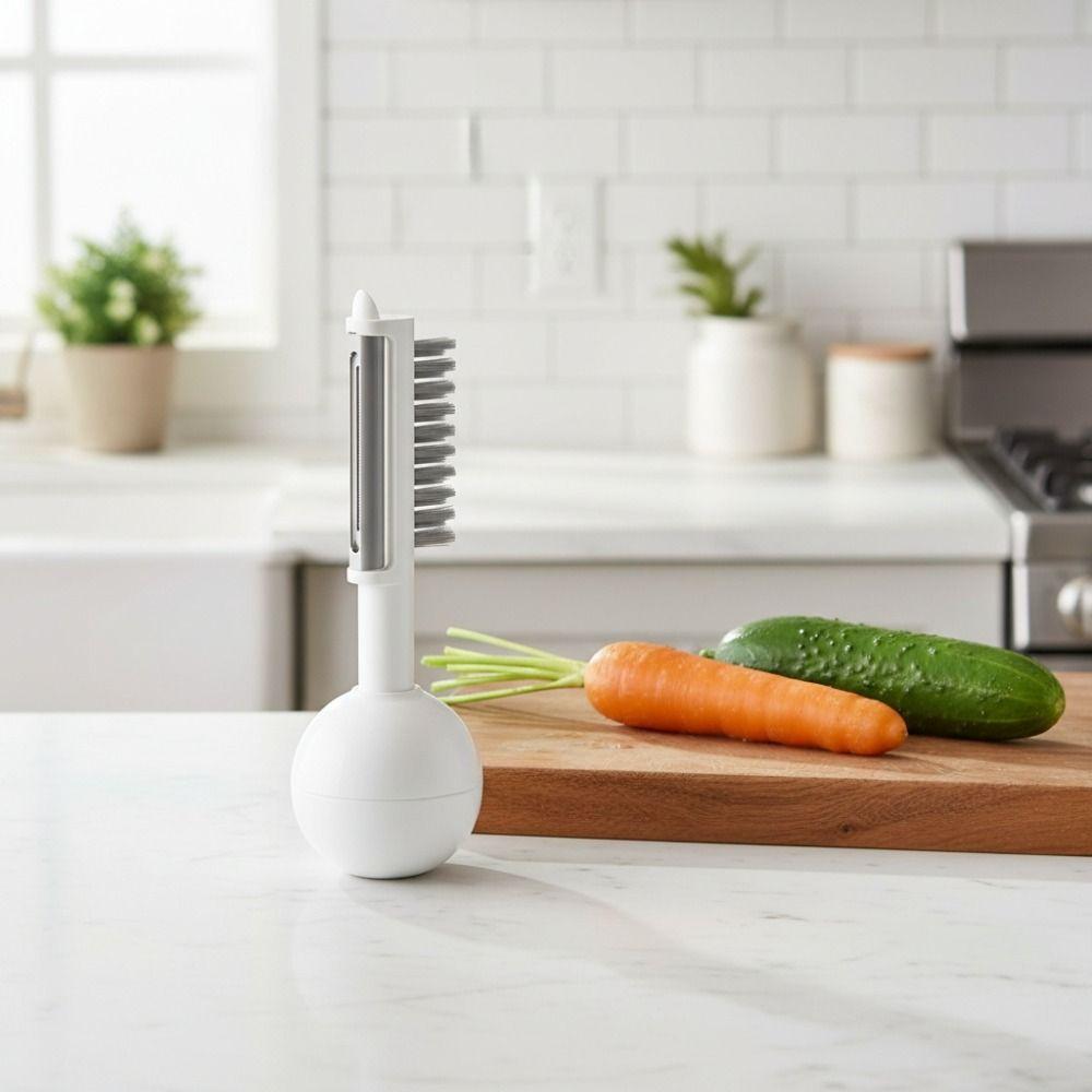 With Cleaning Brush Fruit Grater 2 In 1 Fruit Planer Household Tumbler Vegetable Peeler Travel