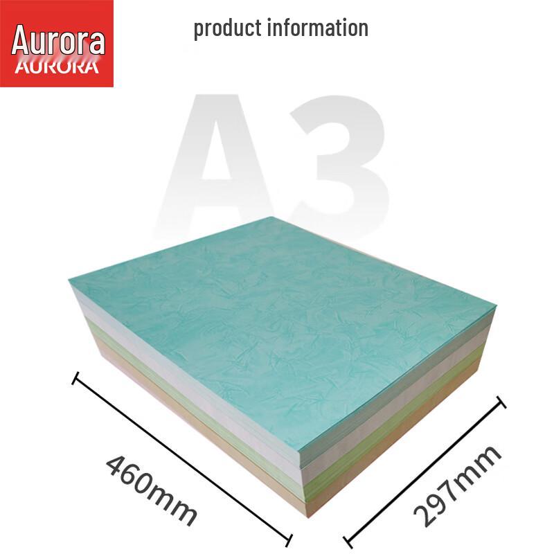 Aurora 180g A3++ Bamboo Leaf Texture Document Cover Paper (100 Sheets) CN Plug (adapter Included)