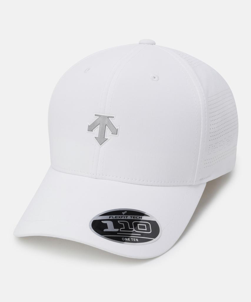 DESCENTE Delta Perforated Ball Cap White Sr123Ucp14