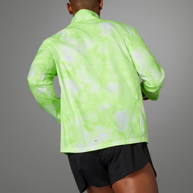 adidas Giacca da corsa con stampa all-over da uomo Giallo brillante IL4797