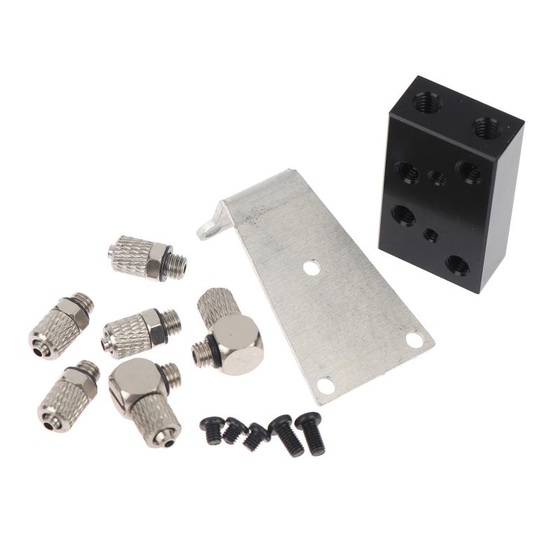 Hydraulic Model Block for RC Big Arm Sub-oil Circuit Includes Two-way Three-way Valve Ideal for Precision Engineering Use